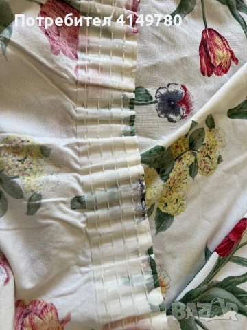 Завеси с рози - 2 шт, снимка 3 - Други стоки за дома - 54366061