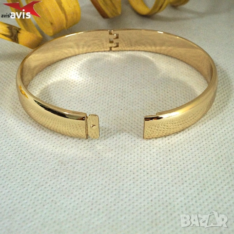 Гривна с 14К златно покритие 234869, снимка 2 - Гривни - 54063160