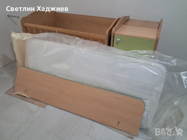 Бебешко легло 3в1 с кошара-люлка Bertoni, снимка 12 - Бебешки легла и матраци - 50802836