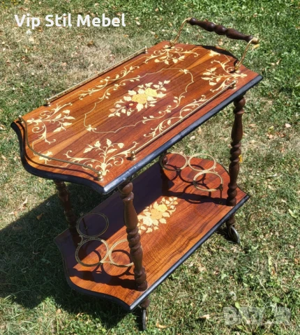 Италианска барокова количка за сервиране , снимка 8 - Кухни - 51356025