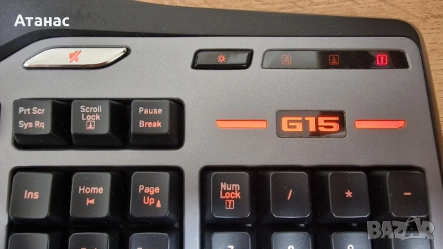 РЯДКА РЕТРО Геймърска клавиатура Logitech G15 | Y-UW92 | Син LCD, снимка 7 - Клавиатури и мишки - 54218832