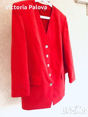 Прекрасно сако опушен корал Германия, снимка 7 - Сака - 40382696