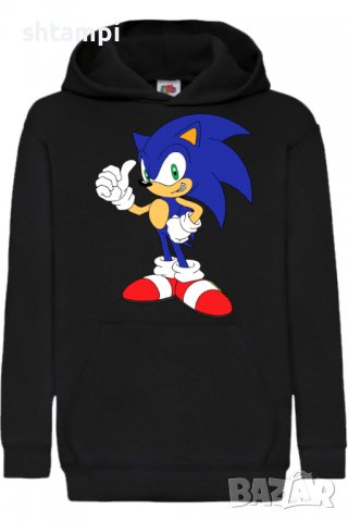 Детски Суитчър/Суитшърт Sonic 005,Соник,Игра,Подарък,Изненада,Забавление,Рожден Ден