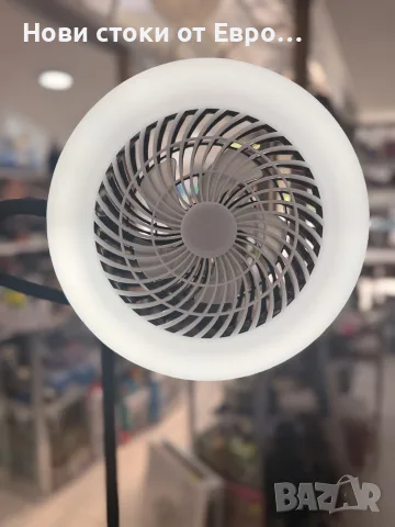 Подова LED лампа с вентилатор  - 185 см | 13,8 вата | 1380 лумена, снимка 4 - Настолни лампи - 55949230