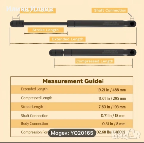 AUDI A3 (8P1) Амортисьори багажник усилени, снимка 2 - Аксесоари и консумативи - 53090121