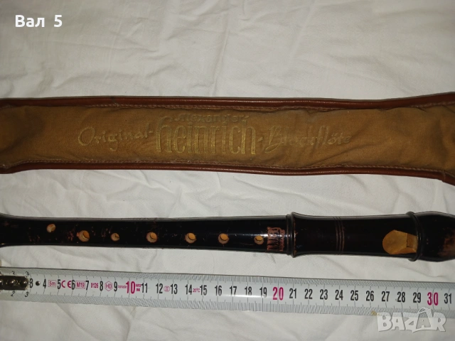 Стара дървена блокфлейта ALEXANDER HEINRICH - Германия, снимка 2 - Духови инструменти - 53246183