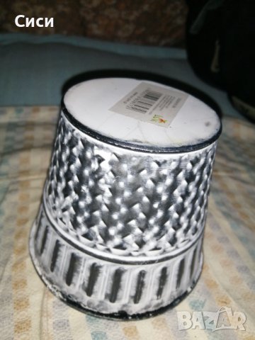 Декоративна метална кофичка, снимка 3 - Други - 38102715