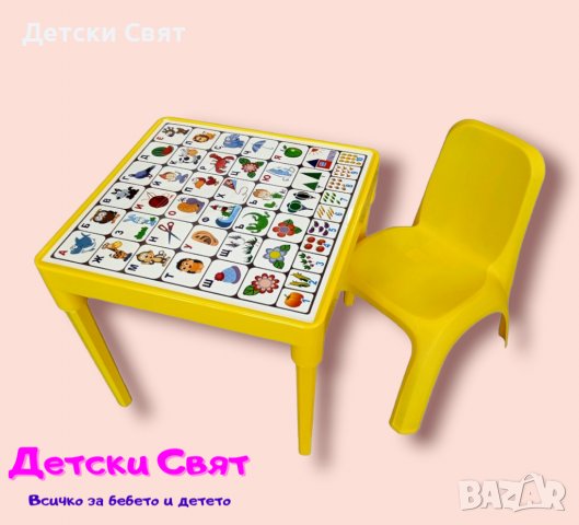 Комплект маса със столче, снимка 2 - Играчки за стая - 33786494
