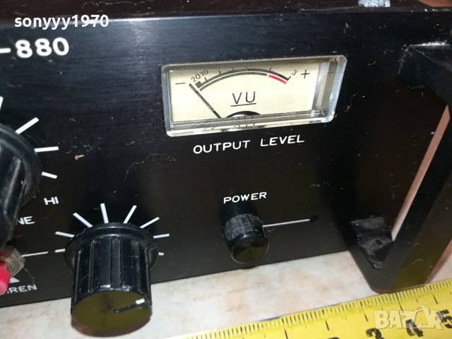 MONACOR PA-880 MADE IN JAPAN-ВНОС SWISS 2909231144, снимка 5 - Ресийвъри, усилватели, смесителни пултове - 42364099