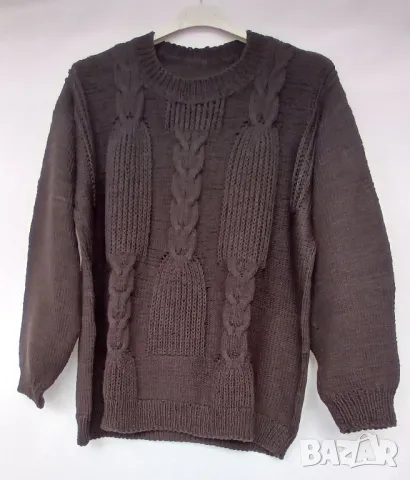 Мъжки ръчно изплетени блузони от домашна вълна, снимка 5 - Пуловери - 48493391