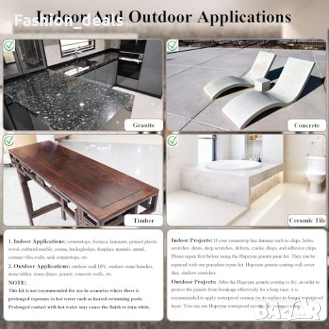 Нов Комплект за боядисване на гранитни плотове Дом Майстор, снимка 2 - Други стоки за дома - 42825047