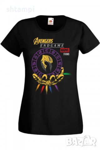 Дамска тениска Avengers End Game Thanos,Филм,Игра,superhero,Изненада,Подарък,Повод,, снимка 2 - Тениски - 37727289