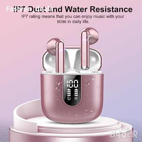 Нови Безжични Bluetooth 5.3 слушалки 30ч. време на работа Подарък, снимка 4 - Безжични слушалки - 42592111