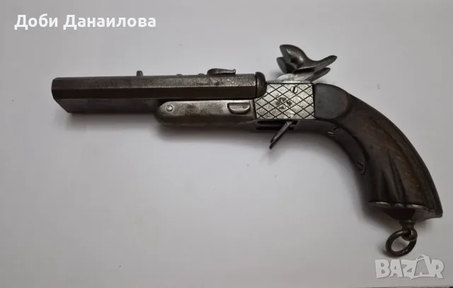 Пистолет двуцефно Лифоше, снимка 3 - Антикварни и старинни предмети - 55769862