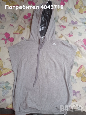 Мъжка тениска без ръкави с качулка Adidas 