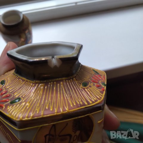 Сатцума лот две стари вази НАМАЛЕНИ , снимка 3 - Вази - 37165870