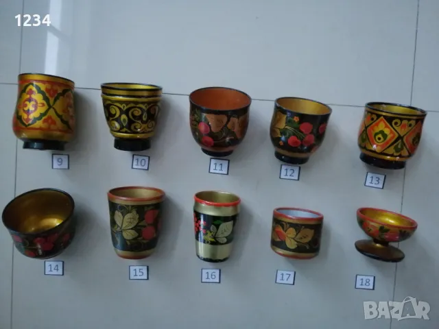 Чаши хохлома, снимка 2 - Други стоки за дома - 49173566