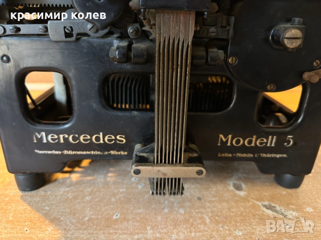 стара пишеща машина "MERCEDES Modell 5", снимка 11 - Антикварни и старинни предмети - 54126670