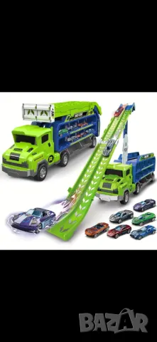 Трансформиращ се камион в писта- с 6 коли, снимка 1