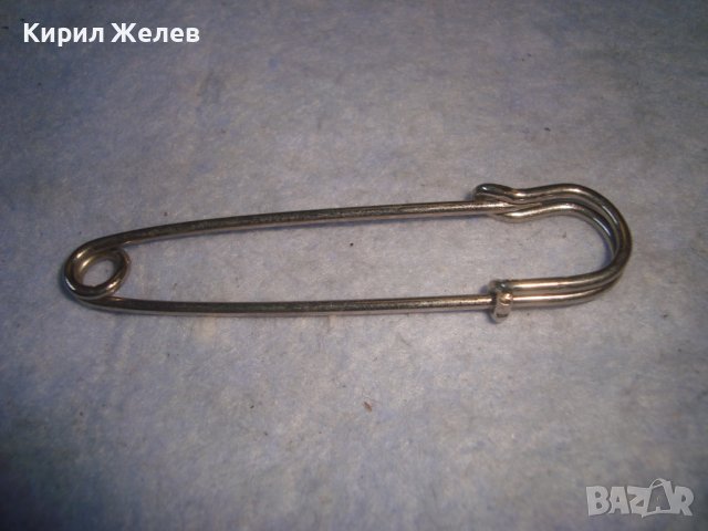 СТАРА СРЕБРСТА ИГЛА ФИБУЛА РЕТРО НАКИТ УКРАШЕНИЕ БРОШКА 92781, снимка 3 - Антикварни и старинни предмети - 37620453