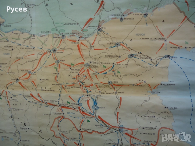 Стари учебни карти, снимка 2 - Антикварни и старинни предмети - 52893106