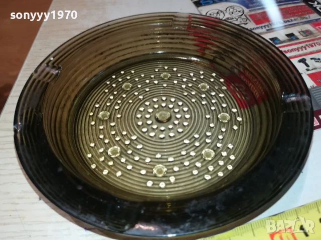 КРАСИВ ЗЕЛЕН ПЕПЕЛНИК 0606251151, снимка 5 - Антикварни и старинни предмети - 50572022