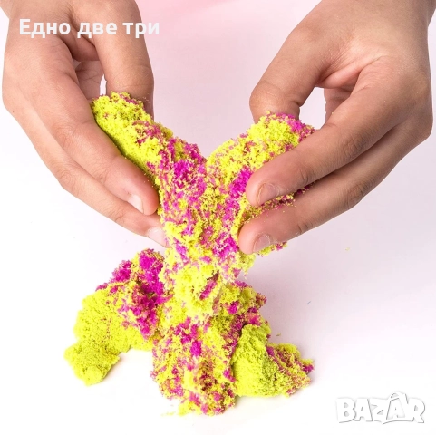 Комплект с кинетичен пясък Kinetic Sand Сладкиши.+ 3 пакета пясък Несъхнещ, снимка 10 - Образователни игри - 51537304