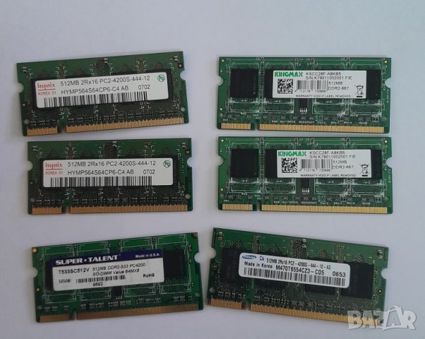 Рам памети DDR 2 за лаптоп, снимка 6 - RAM памет - 32852000