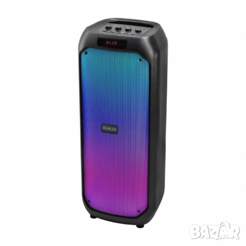 Активна тонколона Muhler MAX881R с два микрофона и дистанционно – мощен звук, снимка 5 - Тонколони - 52152817