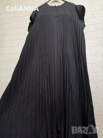 НОВА ДЪЛГА ЕФЕКТНА ПЛИСИРАНА РОКЛЯ 4XL-6XL