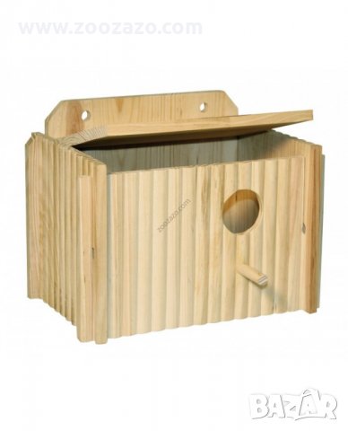 Гнездилка за вълнисти папагали - 21x13x13см. - Модел: 82955, снимка 2 - За птици - 30339745