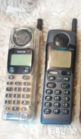 Стари GSM телефони апарани Siemens S4  Siemens S10 тип тухла .Работят 