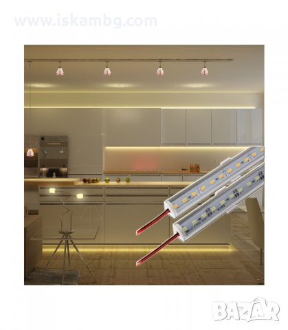 ЪГЛОВ АЛУМИНИЕВ ПРОФИЛ С LED ЛЕНТА 220V - код 2800, снимка 8 - Лед осветление - 33917384