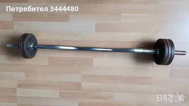 Крив лост с тежести, снимка 2 - Фитнес уреди - 56545411