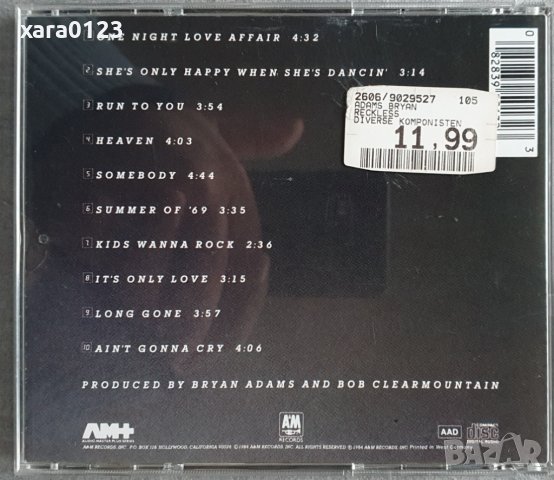 Bryan Adams – Reckless, снимка 2 - CD дискове - 44296852