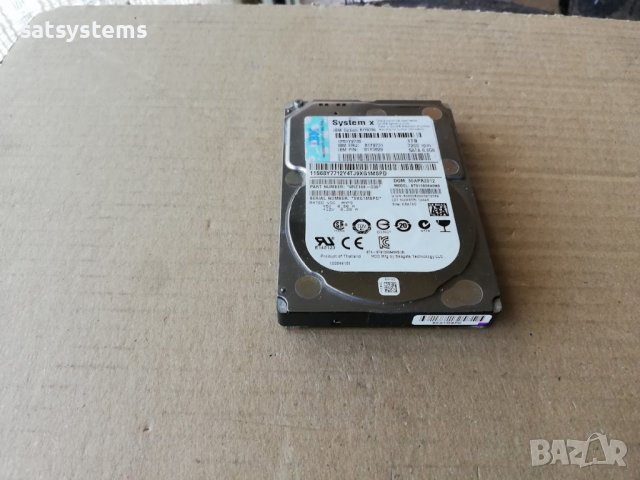 Хард диск 2,5" IBM System X ST91000640NS 1TB 7200RPM SATA 6.0Gb/s, снимка 1 - Твърди дискове - 38686370