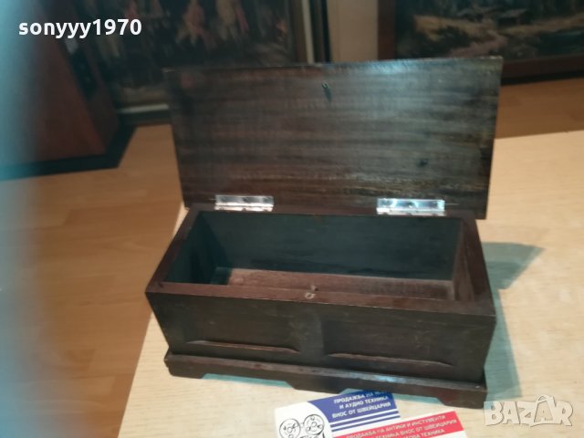 дървена кутия-25х12х11см-внос франция, снимка 7 - Колекции - 30194075