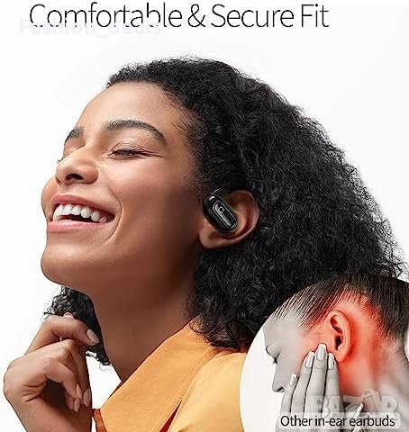 Нови Bluetooth 5.3 Отворени Безжични Слушалки, 55Ч Възпроизвеждане, IPX7 Водоустойчиви, снимка 3 - Bluetooth слушалки - 42698545