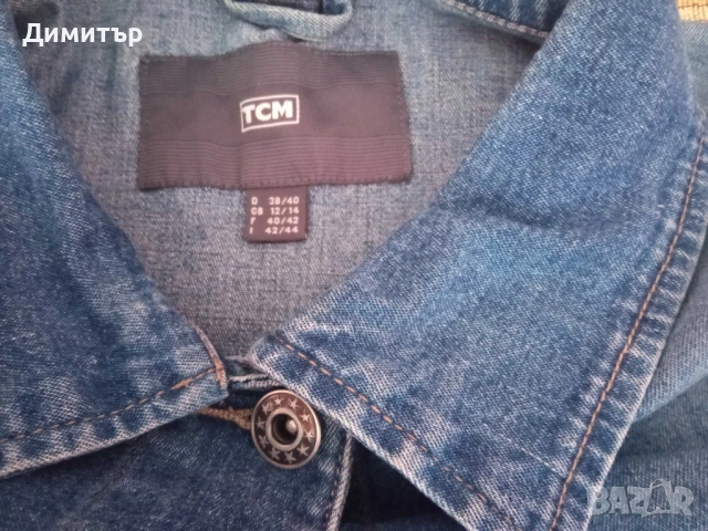 Дамско дънково яке ТСМ- М размер, снимка 2 - Якета - 52006834