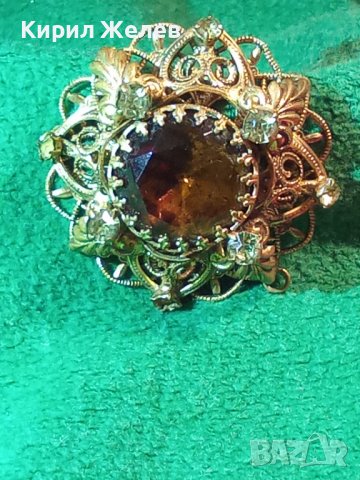 19 ВЕК ФИЛИГРАНЕН ПОЗЛАТЕН БРОНЗОВ СКЪПОЦЕНЕН ПЕНДАНТ с ЦИТРИН и ЦИРКОНИЙ ЮВЕЛИРНА ИЗРАБОТКА 22280, снимка 17 - Антикварни и старинни предмети - 33051731