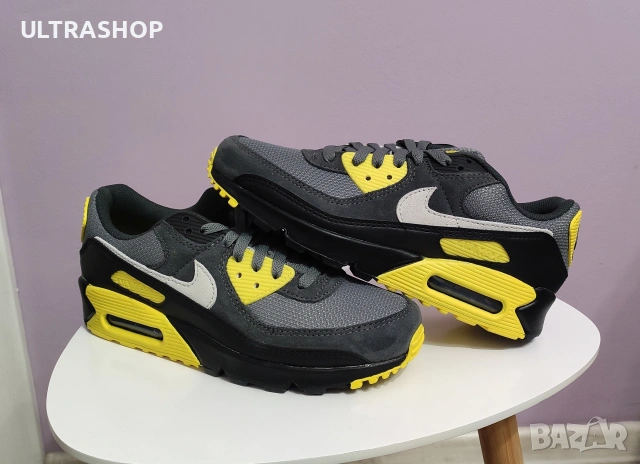 Нови Nike Air Max 90 Smoke Grey / Light Lemon Twist Номер 40 , снимка 3 - Маратонки - 53102759