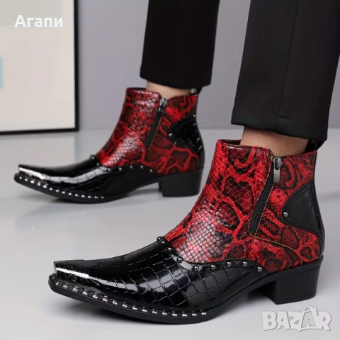 Мъжки каубойски ботуши № 42 внос от чужбина нови, снимка 4 - Мъжки ботуши - 53285790