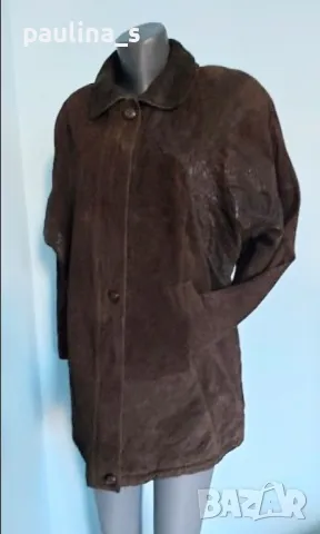 Два броя / Естествена кожа и велур / преходно палто / манто "Vera Pelle" / голям размер , снимка 15 - Палта, манта - 43621932