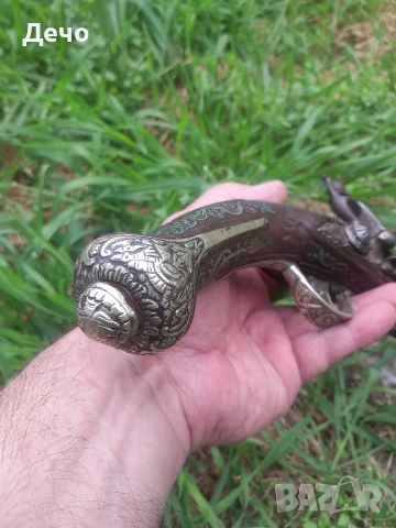 Красив и Атрактивен  Хайдушки, Османски, Балкански Кремъчен  пищов, снимка 6 - Антикварни и старинни предмети - 54218791