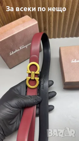 Salvatore Ferragamo Кожен Колан Широчина 2см - 3 Цвята Код SEM-679, снимка 3 - Колани - 55962448