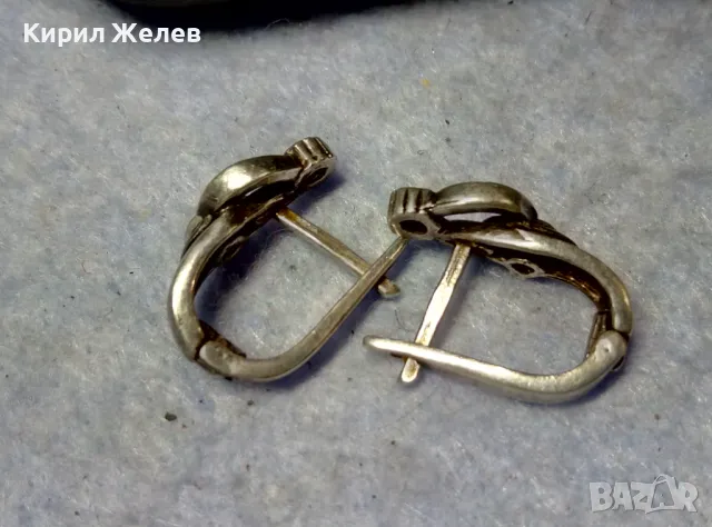 ПРЕКРАСНИ СКЪПОЦЕННИ АНГЛИЙСКИ СРЕБЪРНИ ОБЕЦИ СРЕБРО 925 с БЛЕСТЯЩИ ФАСЕТИРАНИ ЦИРКОНИ 48252, снимка 8 - Обеци - 49601470