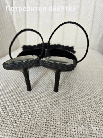 обувки на Zara с нисък ток., снимка 3 - Дамски обувки на ток - 52660490