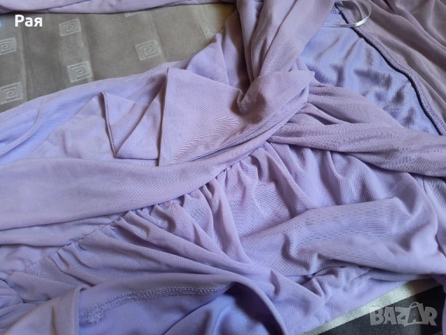 Дамска рокля в бледо лилаво, снимка 7 - Рокли - 50664696