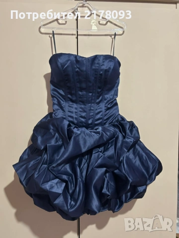 Тъмно синя официална рокля, снимка 2 - Рокли - 54169377