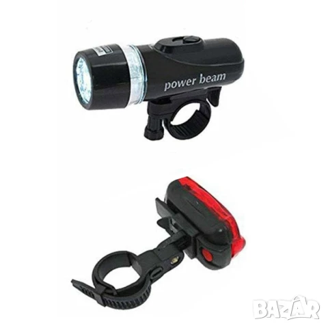 Комплект LED светлини за велосипед 2в1, снимка 5 - Части за велосипеди - 51403931